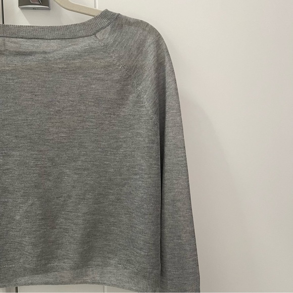 AllSaints Grey Cropped Sweatshirt- Size S; Like New Condition - Picture 7 of 7